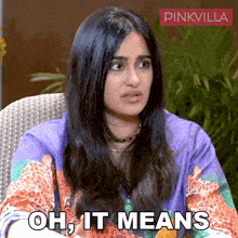 Oh It Means Something Else Adah Sharma GIF - Oh It Means Something Else Adah Sharma Pinkvilla GIFs