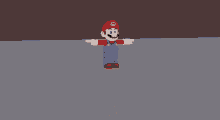 mario and sonic are laying on the ground