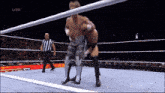 a wrestling match is being broadcast live on aew tv