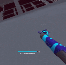 a screenshot of a video game shows the rtt being 33 ms