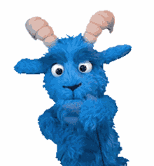 blauer bock blue goat thinking hmm contemplative