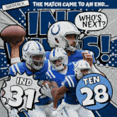 Tennessee Titans (28) Vs. Indianapolis Colts (31) Post Game GIF - Nfl National Football League Football League GIFs