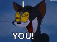 Love Eyes Hearts GIF - Love Eyes Hearts Tom And Jerry GIFs