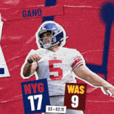 Washington Commanders (9) Vs. New York Giants (17) Third Quarter GIF - Nfl National Football League Football League GIFs
