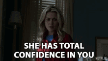 She Has Total Confidence In You Support GIF - She Has Total Confidence In You Support You Can Do It GIFs