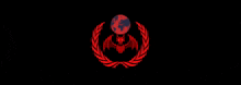 a black background with a red bat and a laurel wreath with the word project on the bottom