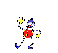 Clown Dancing Sticker