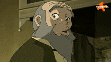 an old man with a beard is on a nickelodeon show