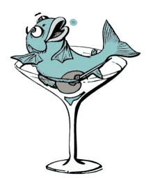 fish martini dinner relax