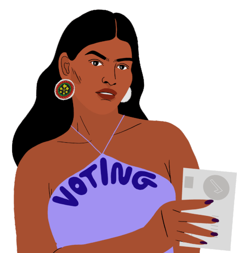 Indigenous Vote Milwaukee Sticker - Indigenous Vote Milwaukee Wisconsin Election Stickers