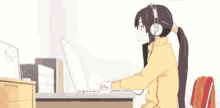 Mio Akiyama Computer GIF - Mio Akiyama Computer Anime GIFs