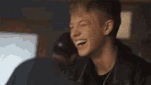 Laughing Carson Lueders GIF - Laughing Carson Lueders Lonely GIFs