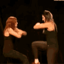 Becky Lynch Charlotte Flair GIF - Becky Lynch Charlotte Flair Dance GIFs