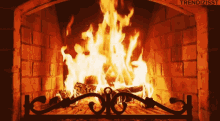 burning fireplace fire logs open fire fireplace