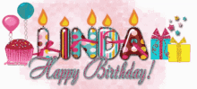 Birthday Linda GIF - Birthday Linda Happy Birthday Linda GIFs