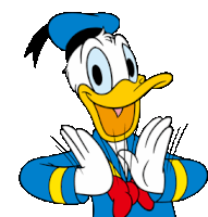 Donald Duck Clapping Hands Sticker - Donald Duck Clapping Hands Stickers