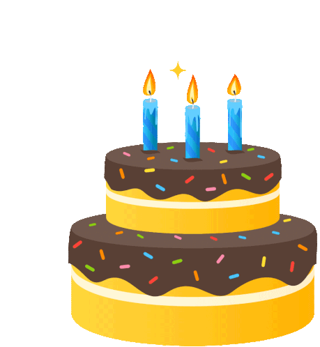 Birthday Cake Candle Sticker - Birthday Cake Candle Cake - Discover & Share  GIFs