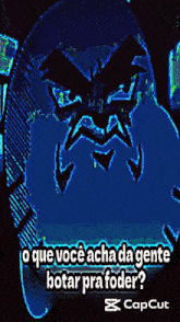 a blue background with a picture of a butterfly and the word capcut