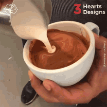 coffee barista design valentines day latte