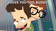 I Love You Too Buddy Nick Birch GIF - I Love You Too Buddy Nick Birch Andrew Glouberman GIFs