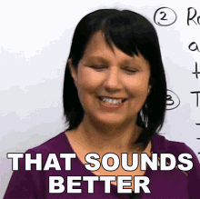 That Sounds Better Rebecca GIF - That Sounds Better Rebecca Engvid GIFs