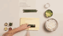 Sushi Roll In The Making GIF
