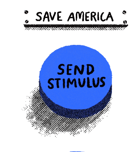 Save America Fund Post Office Sticker - Save America Fund Post Office Send Stimulus Stickers