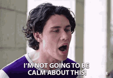 Im Not Going To Be Calm About This Finn Roberts GIF - Im Not Going To Be Calm About This Finn Roberts Alex Woods GIFs