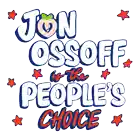 jon ossoff is the people 's choice written in a cartoon style
