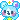 a pixel art drawing of a koala with a star on its head .