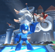 Super Smash Bros Mega Man GIF - Super Smash Bros Mega Man Ryu GIFs