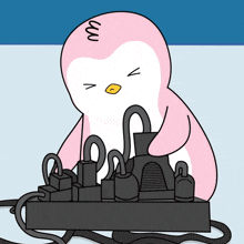 Unplugged The Wrong Outlet Pudgy Penguins GIF - Unplugged The Wrong Outlet Pudgy Penguins Disconnected The Incorrect Socket GIFs