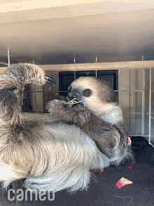 Chewing Fernando The Sloth GIF - Chewing Fernando The Sloth Cameo GIFs