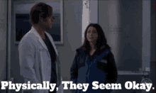 Greys Anatomy Amelia Shepherd GIF - Greys Anatomy Amelia Shepherd Physically They Seem Okay GIFs