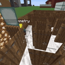 a maze in a video game with the word ymetry at the bottom