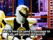 Power Rangers White Ranger GIF - Power Rangers White Ranger Were Here To Send A Message To Kids GIFs