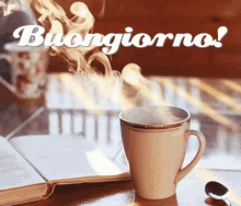 Buongiorno Hot Coffee GIF - Buongiorno Hot Coffee Drink GIFs