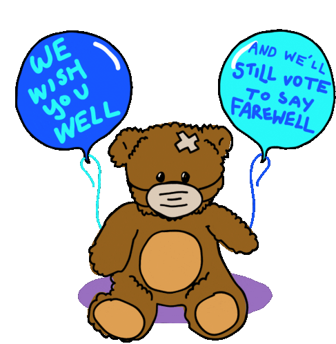 Get Well Wish You Well Sticker - Get Well Wish You Well Teddy Bear Stickers