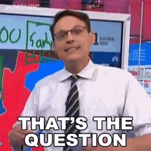 thats the question steve kornacki msnbc thats what were going to ask the right question