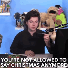 Youre Not Allowed To Say Christmas Anymore Cant Say Christmas Anymore GIF - Youre Not Allowed To Say Christmas Anymore Cant Say Christmas Anymore No More Christmas GIFs
