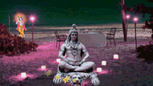 Lord Shiva Meditate GIF - Lord Shiva Meditate Change Colors GIFs