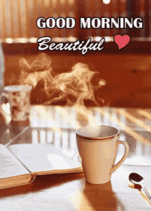 Good Morning Beautiful Coffee GIF - Good Morning Beautiful Coffee Gm GIFs