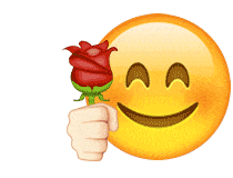 Happy Rose For You Sticker - Happy Rose For You Emoji Stickers