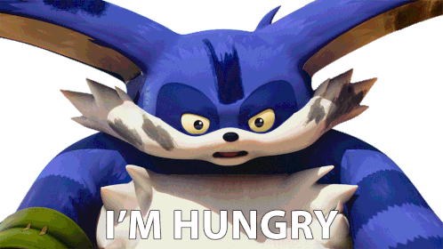 Im Hungry Big The Cat Sticker - Im Hungry Big The Cat Sonic Prime Stickers