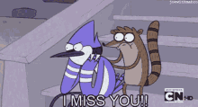 regular show rigby i miss you i miss yoouu miss you