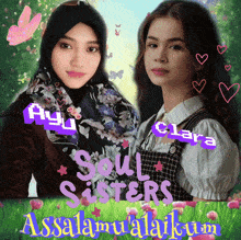 a poster for soul sisters with two girls on it