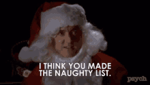 I Think You Made The Naughty List GIF - I Think You Made The Naughty List Santa Claus GIFs