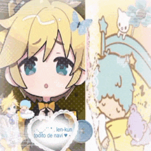 a picture of len-kun todito de navi is displayed