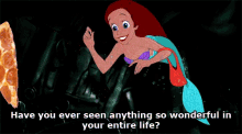 The Freshman 15 Is Actually A Very, Very Real Thing If You Aren’t Careful. GIF - Little Mermaid Ariel Pizza GIFs