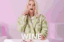 Zara Larsson Wine GIF